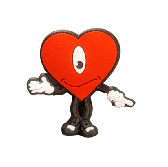 Other - NEW Bad Bunny Heart Croc Charm